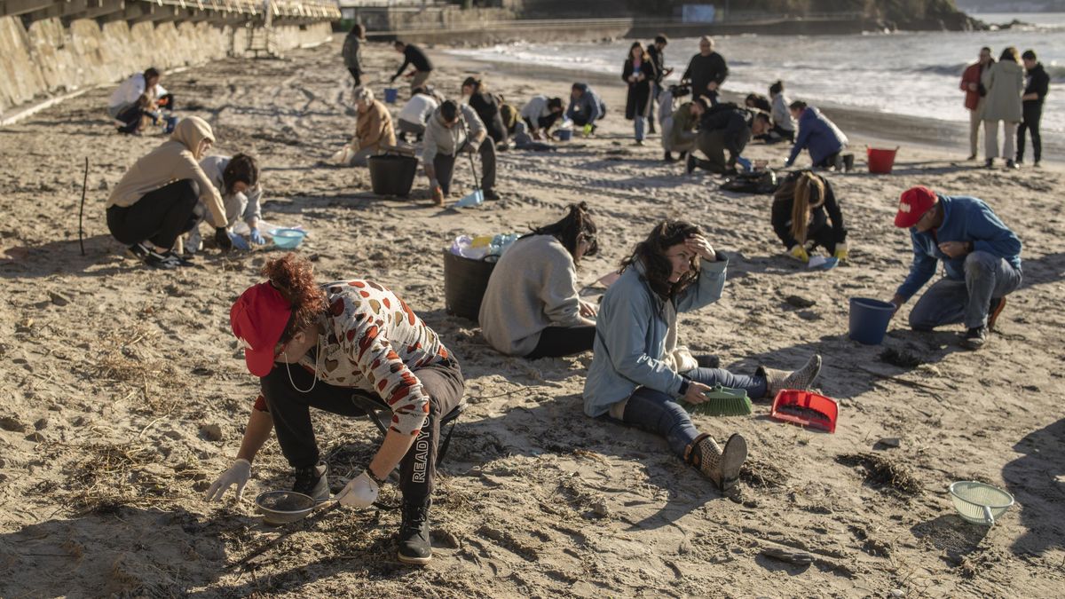 Fotky: Španělští dobrovolníci se snaží zabránit ekologické katastrofě